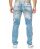 Mens ripped straight cut jeans