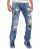 Red Bridge Mens Look Out Ripped Jeans Gangster Cool Pants Blue