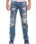 Red Bridge Mens Look Out Ripped Skinny Jeans Pants Blue W29 L32