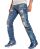 Red Bridge Mens Look Out Ripped Skinny Jeans Pants Blue W38 L32