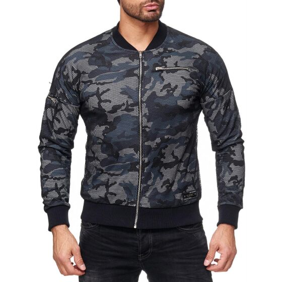 Red Bridge Herren Two Layers Camouflage Jacke Schwarz