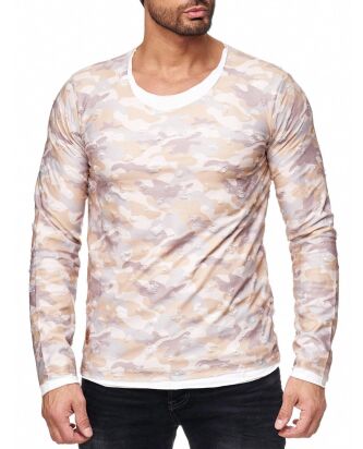 Red Bridge Mens Double Layer Winter Sky Camouflage Jumper...
