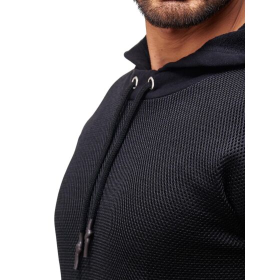 Red Bridge Herren Carbon Network Pullover Oversized Schwarz