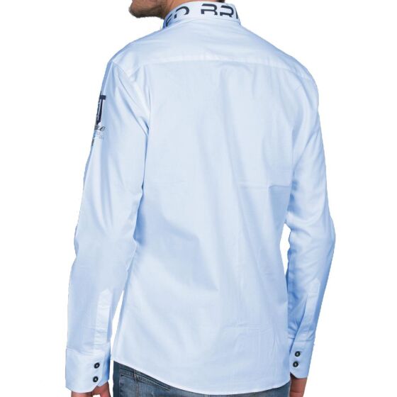 Red Bridge Mens Professional Design Regular Fit Long Sleeve Shirt Light Blue