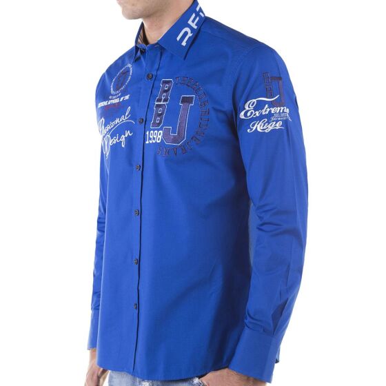 Red Bridge Mens Professional Design Regular Fit Long Sleeve Shirt Saxe Blue